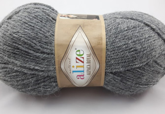 Alize Alpaca Royal 196 Pilka