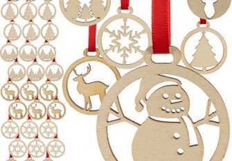 Wooden Christmas toys 36pcs