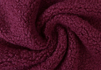 Teddy fabric Bordeaux 350gr/kv.m.