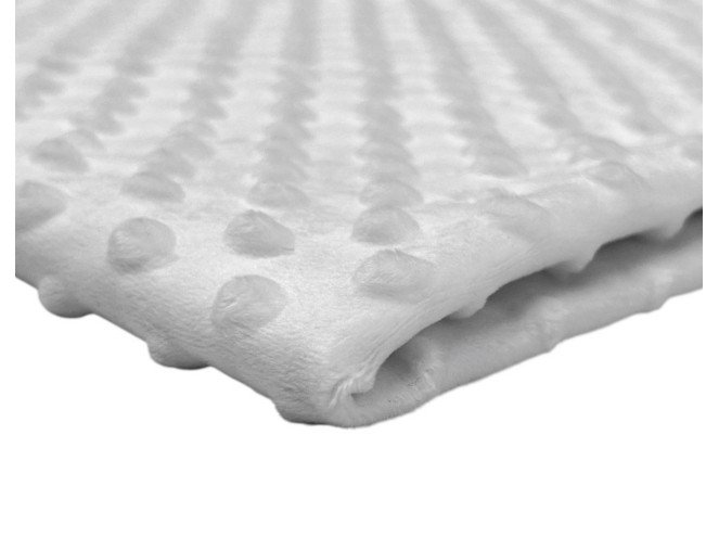 Minky fabric White