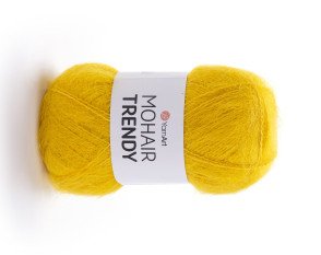 YarnArt Mohair Trendy 136 Geltona