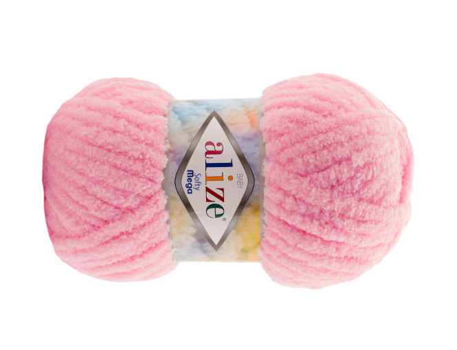 Alize Softy Mega 100gr | 70m 185 Rožinė