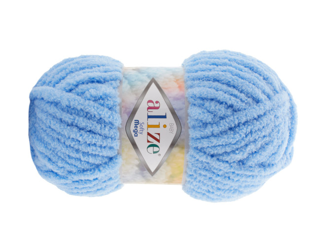 Alize Softy Mega 100gr | 70m 40 Šviesiai mėlyna