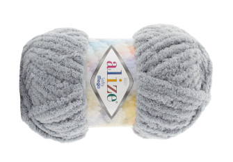 Alize Softy Mega 100gr | 70m 428 Pilka