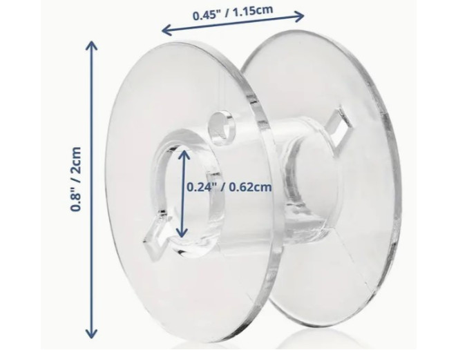 Universal plastic reel pigiau
