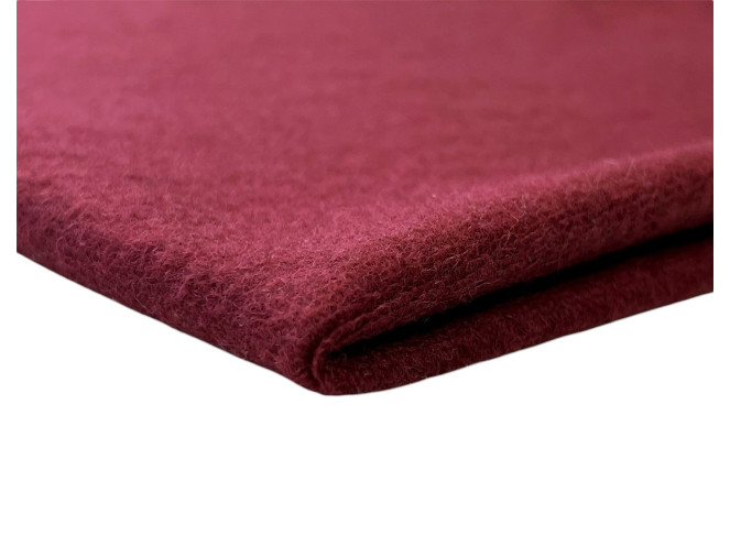 Megztas vilnonis audinys Bordo