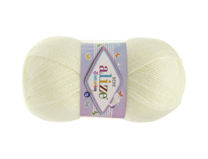 Alize Sekerim Bebe 100g | 320m - 01 Ekru