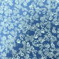 Thin denim White flowers in light blue pigiau