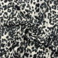 Trikotažas su pūkeliu Pilki leopardo raštai