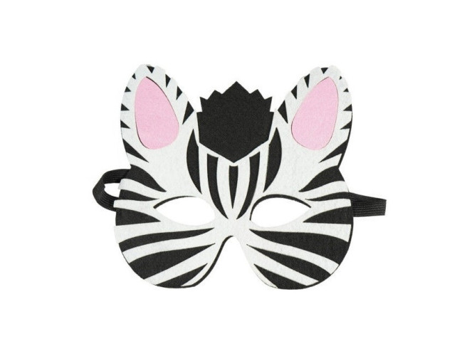 Karnavalinė kaukė Zebras