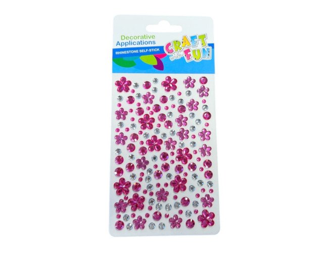Adhesive crystals Flowers | 2 colours pigiau