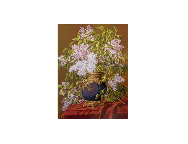 Siuvinėjimo paveikslas su siūlais 40x50cm Alyvos