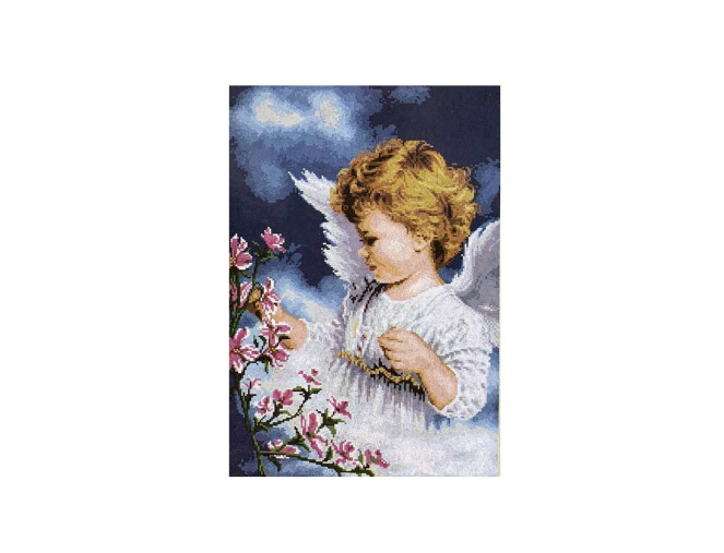 Embroidery painting with thread 40x50cm Angel