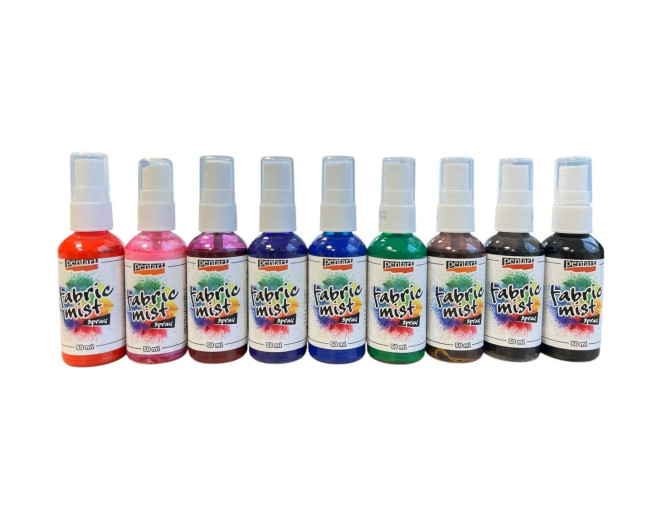 Purškiami audinių dažai Pentart Šviesiems audiniams | 9 spalvos