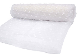 Organza with dots White