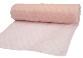Organza with polka dots Light pink