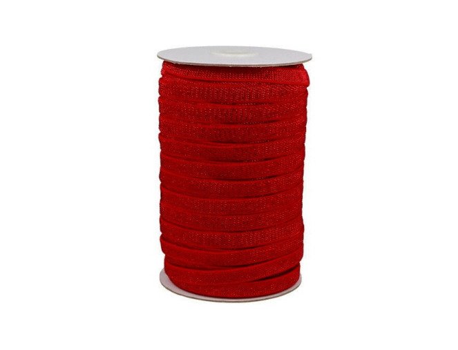 Decorative Rubber Metallic 10mm Red