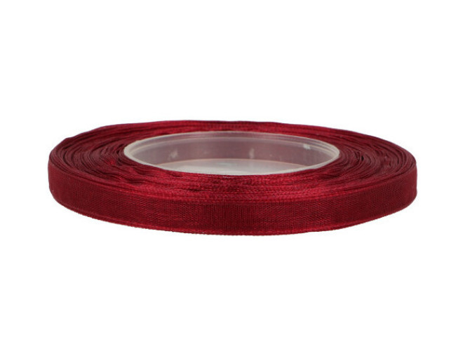 Organza ribbon 6mm 27m | 12 colours