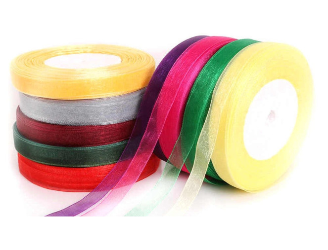 Organza ribbon 12mm 27m | 20 colours