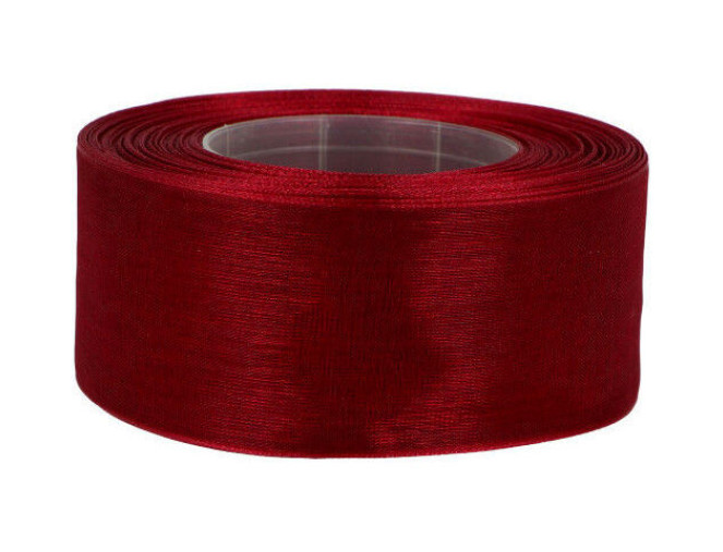 Organzos juostelė 40mm 27m | 16 spalvų pristatymas per 1-4 d.d.