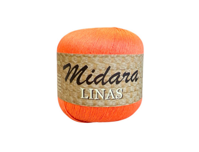 Linen yarn 100gr Orange | 214