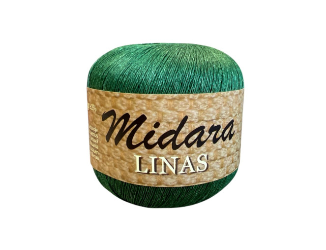 Lininiai siūlai 100gr Tamsiai žalia | 470