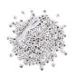 Plastic beads Numbers 40g White