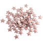 Plastic beads Stars 60pcs Rose gold