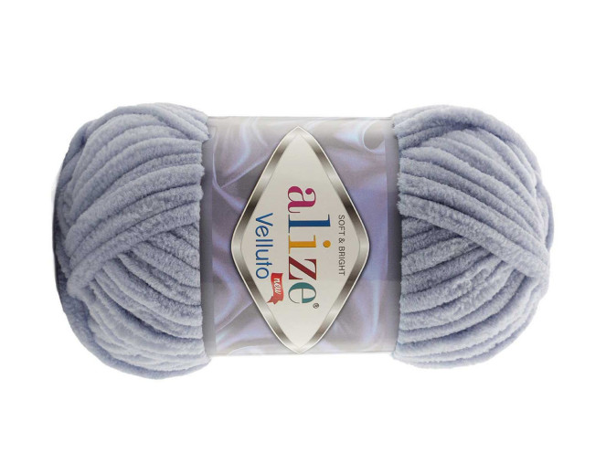 Alize Velluto 87 Pilka