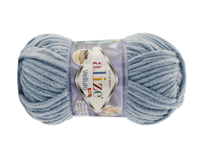 Alize Velluto 428 Pilka