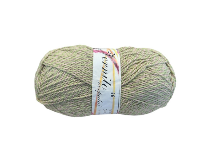 Vernito siūlai Rožinis žalias melanžas