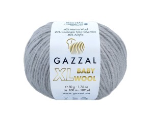 Gazzal XL Baby Wool 817 Pilka