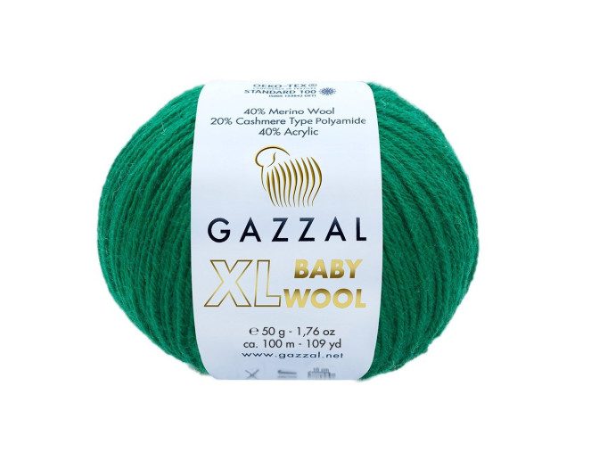 Gazzal XL Baby Wool 814 Žalia