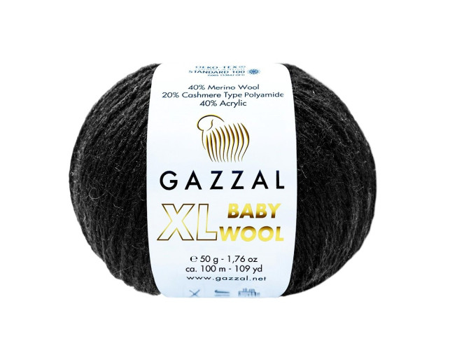 Gazzal XL Baby Wool 803 Black