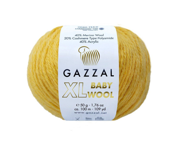 Gazzal XL Baby Wool 812 Yellow