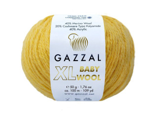 Gazzal XL Baby Wool 812 Geltona