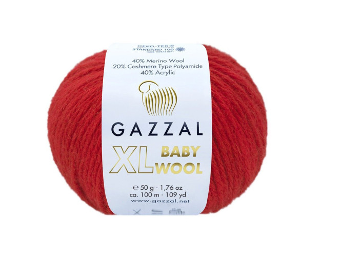 Gazzal XL Baby Wool 811 Red