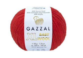 Gazzal XL Baby Wool 811 Raudona
