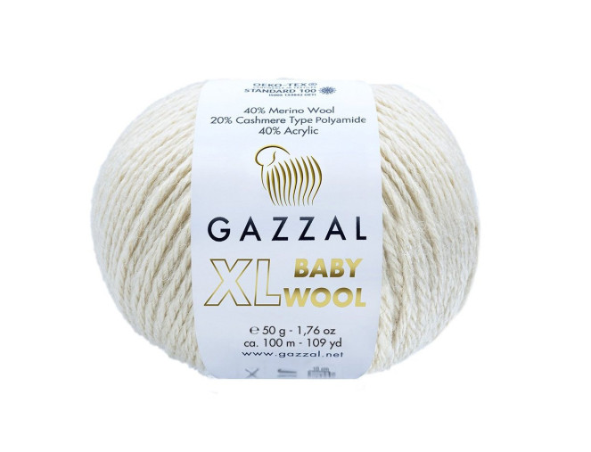 Gazzal XL Baby Wool 829 Ekru