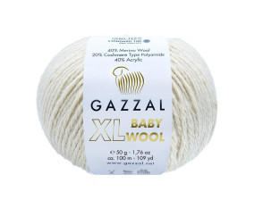 Gazzal XL Baby Wool 829 Ekru Gazzal XL Baby Wool 829 Ekru