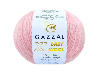 Gazzal XL Baby Wool 836 Rožinė