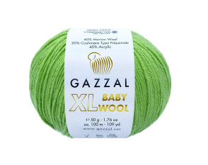 Gazzal XL Baby Wool 838 Sodri žalia Gazzal XL Baby Wool 838 Sodri žalia