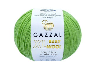 Gazzal XL Baby Wool 838 Sodri žalia