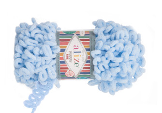 Alize puffy fine 218 Šviesiai mėlyna