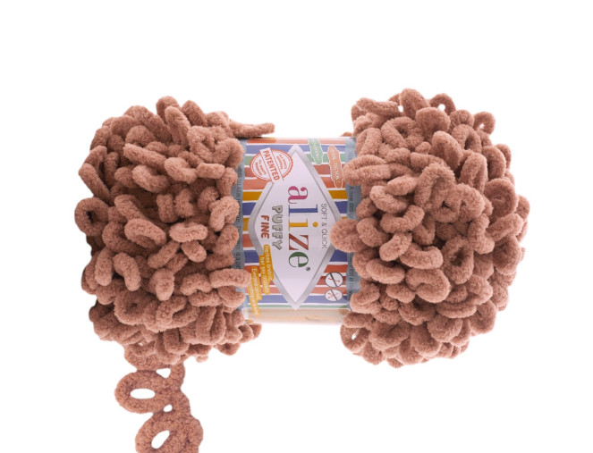 Alize puffy fine 261 Šviesiai ruda