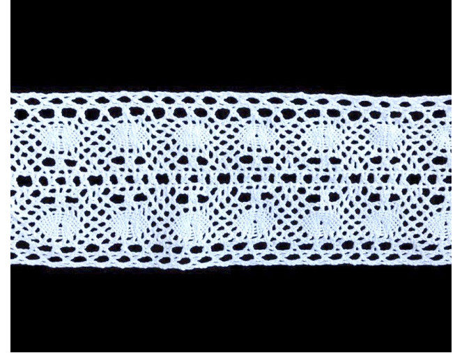 Cotton lace 80mm White