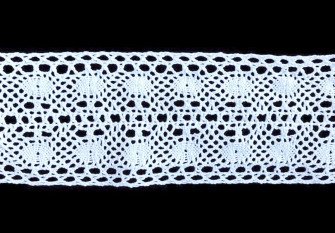 Cotton lace 80mm White
