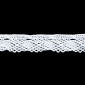 Medvilninis nėrinys 21mm Baltas