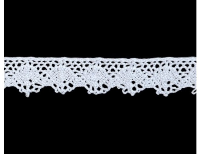 Cotton lace 16mm White