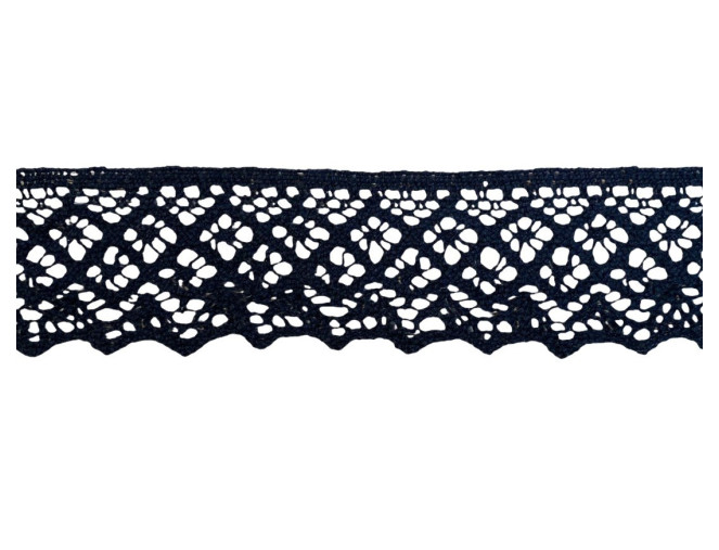 Cotton lace 55mm Black